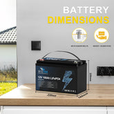 12V 100Ah LiFePO4 Battery with 100A BMS Bluetooth APP|Wistek(Poland Stock) - Wistek